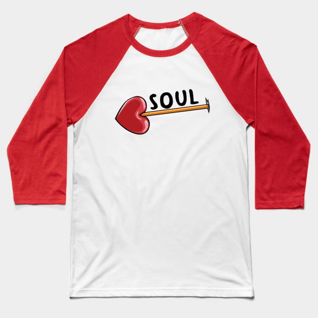 Couple Soulmate Baseball T-Shirt by RCM Graphix